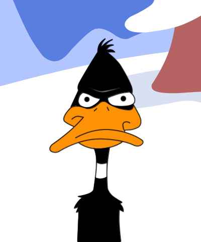 Image result for daffy duck stare