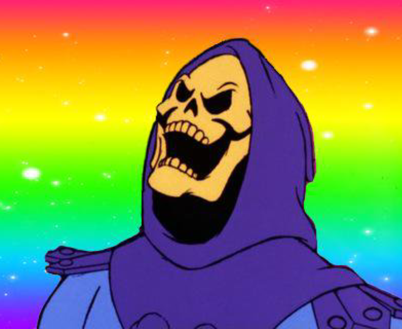 Rainbow skeletor.