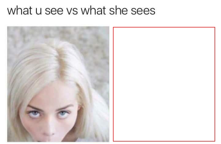 What She Sees Vs What You See