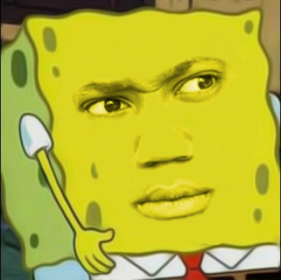 disgusted spongebob