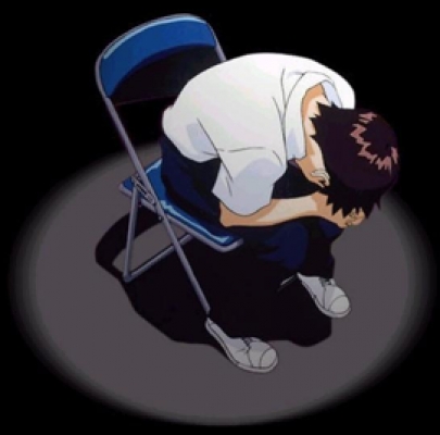 Image result for Shinji depressed